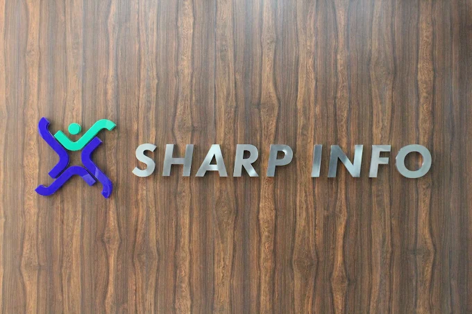 Sharp Info office signage