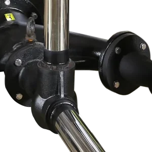Venturi body where the air pipe meets the nozzle