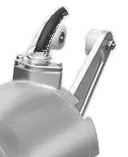 Cable entry and mounting bracket at the back of the mixer